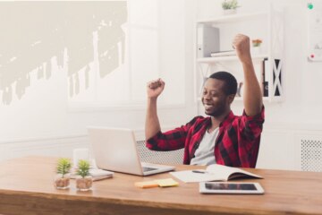 worker at desk